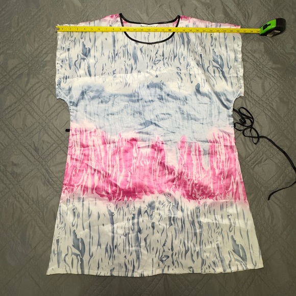 Pure Silk Short Sleeve Nightgown - Picture 3 of 4